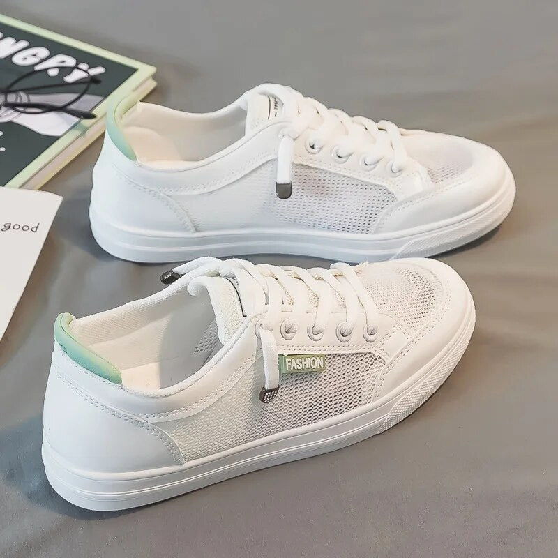 Sneakers dames | Lage sneaker met ademend mesh