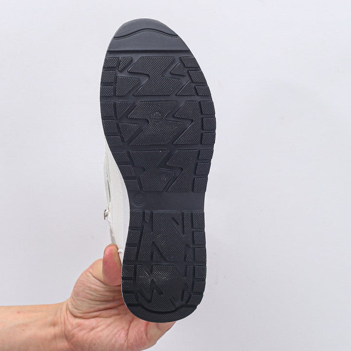 Sneakers dames | Open hoge sneakers met sleehak