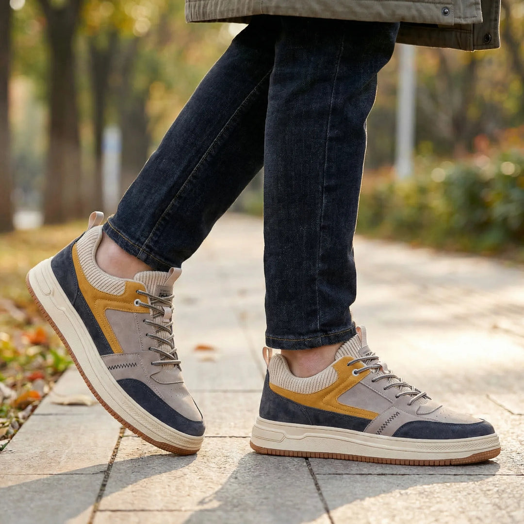 Sneakers heren | Casual Geoffrey sneakers met dikke zool