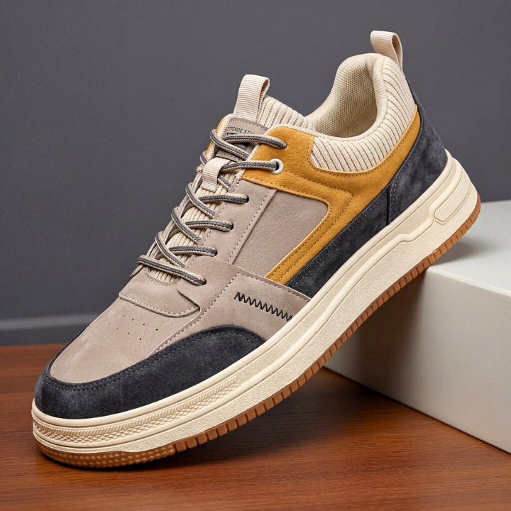 Sneakers heren | Casual Geoffrey sneakers met dikke zool