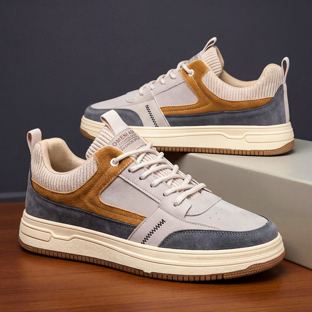 Sneakers heren | Casual Geoffrey sneakers met dikke zool