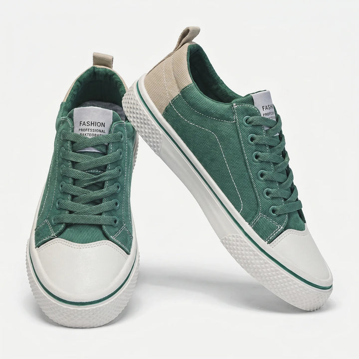 Sneakers heren | Casual canvas sneakers met veters
