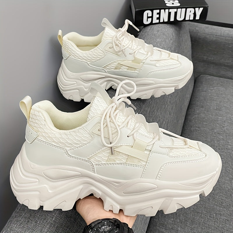 Sneakers heren | Chunky sneakers met dikke zool