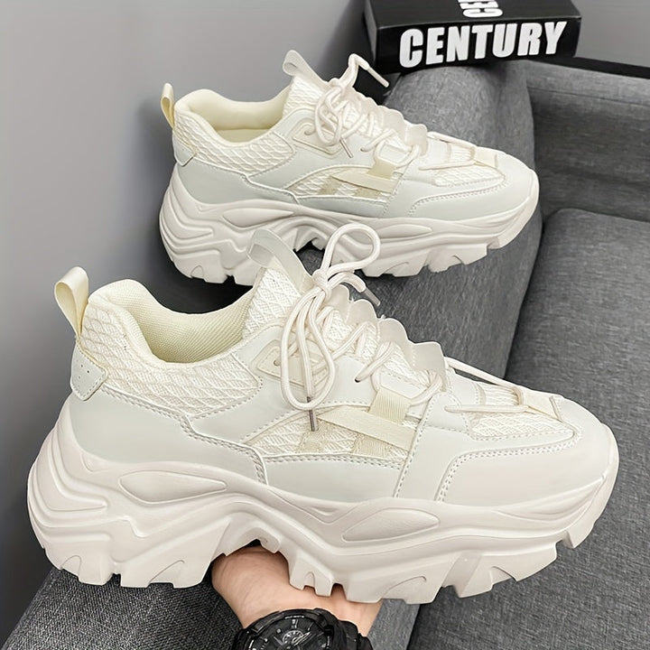 Sneakers heren | Chunky sneakers met dikke zool