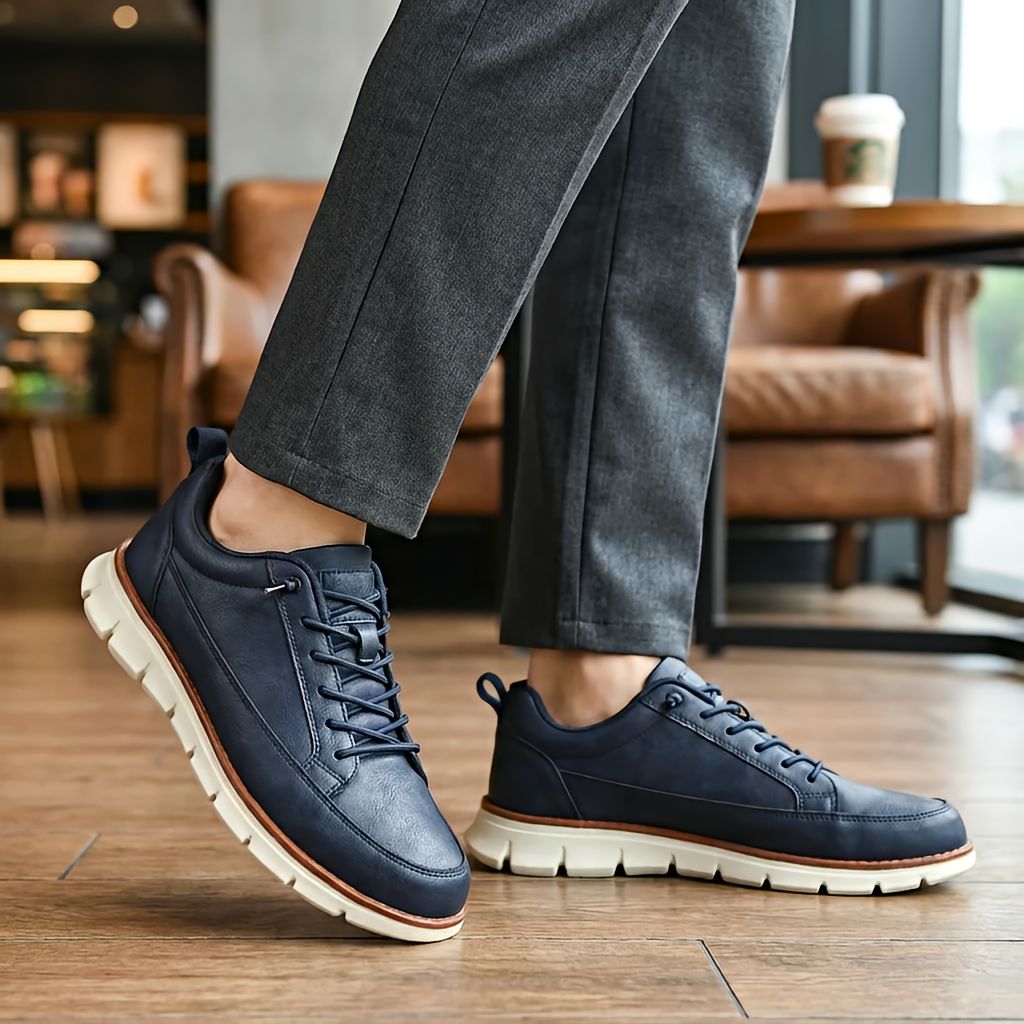 Sneakers heren | Comfortabele casual schoenen met dikke zool