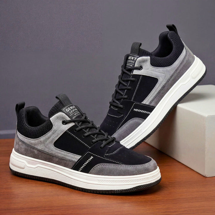 Sneakers heren | Lage schoenen met veters en chunky zool