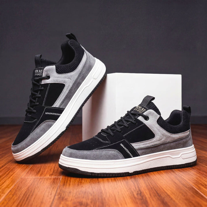 Sneakers heren | Lage schoenen met veters en chunky zool