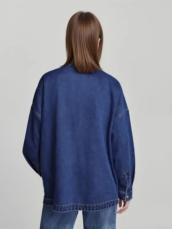 Spijkerjack dames | Oversized model met borstzakken