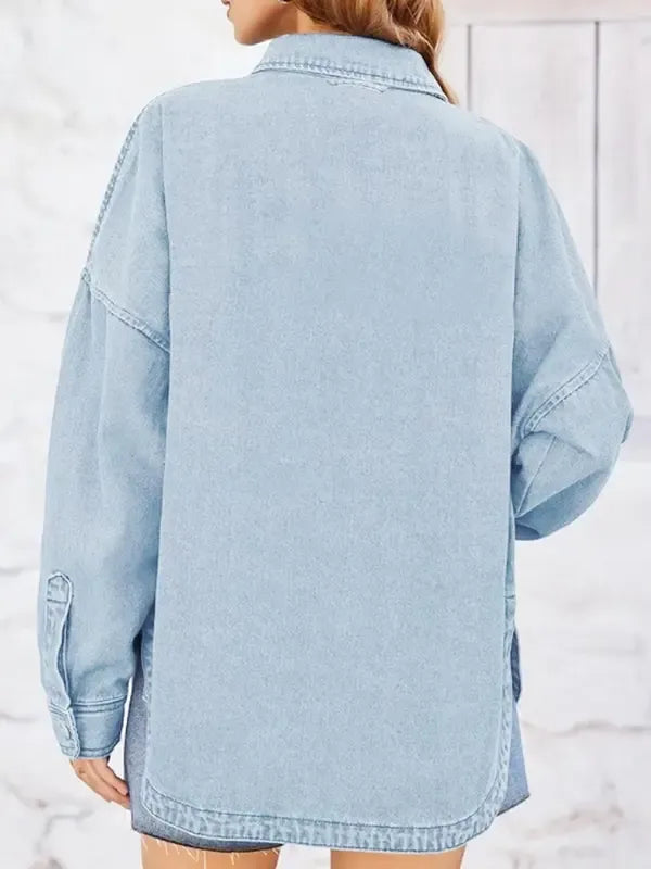Spijkerjack dames | Oversized model met borstzakken