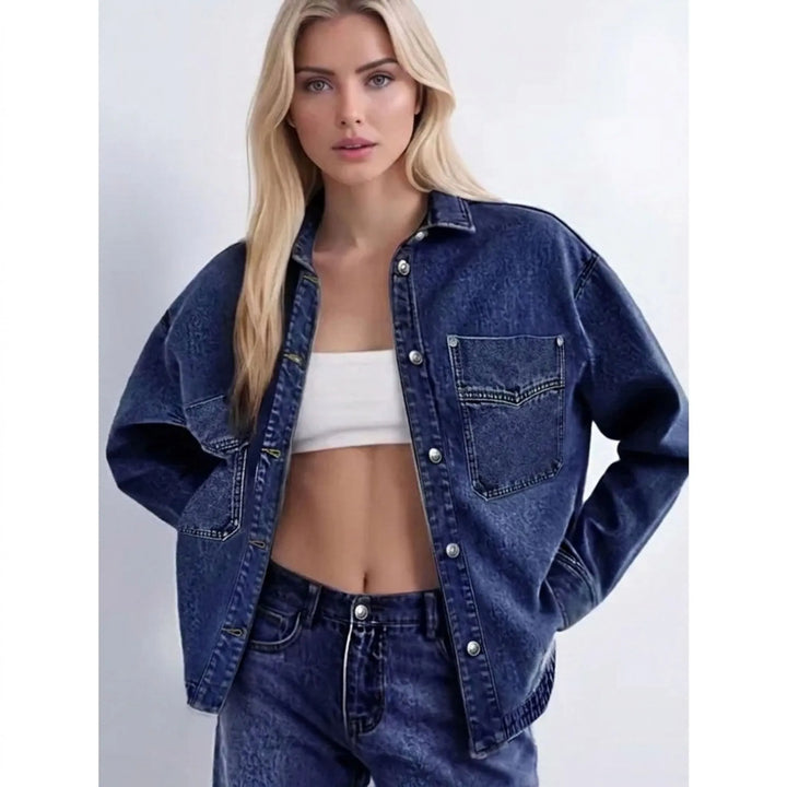 Spijkerjack dames | Oversized model met borstzakken