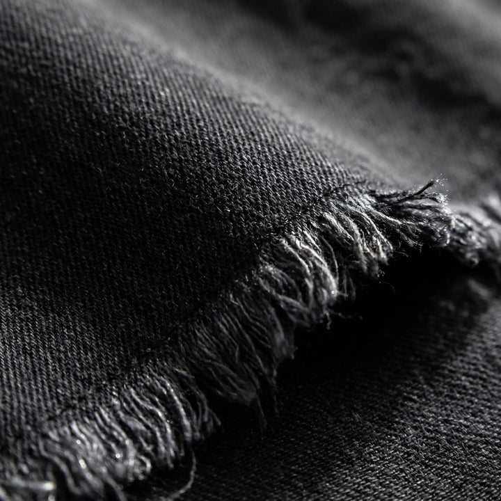 Spijkerjas dames | Denim blouse jas met knopen en regular fit
