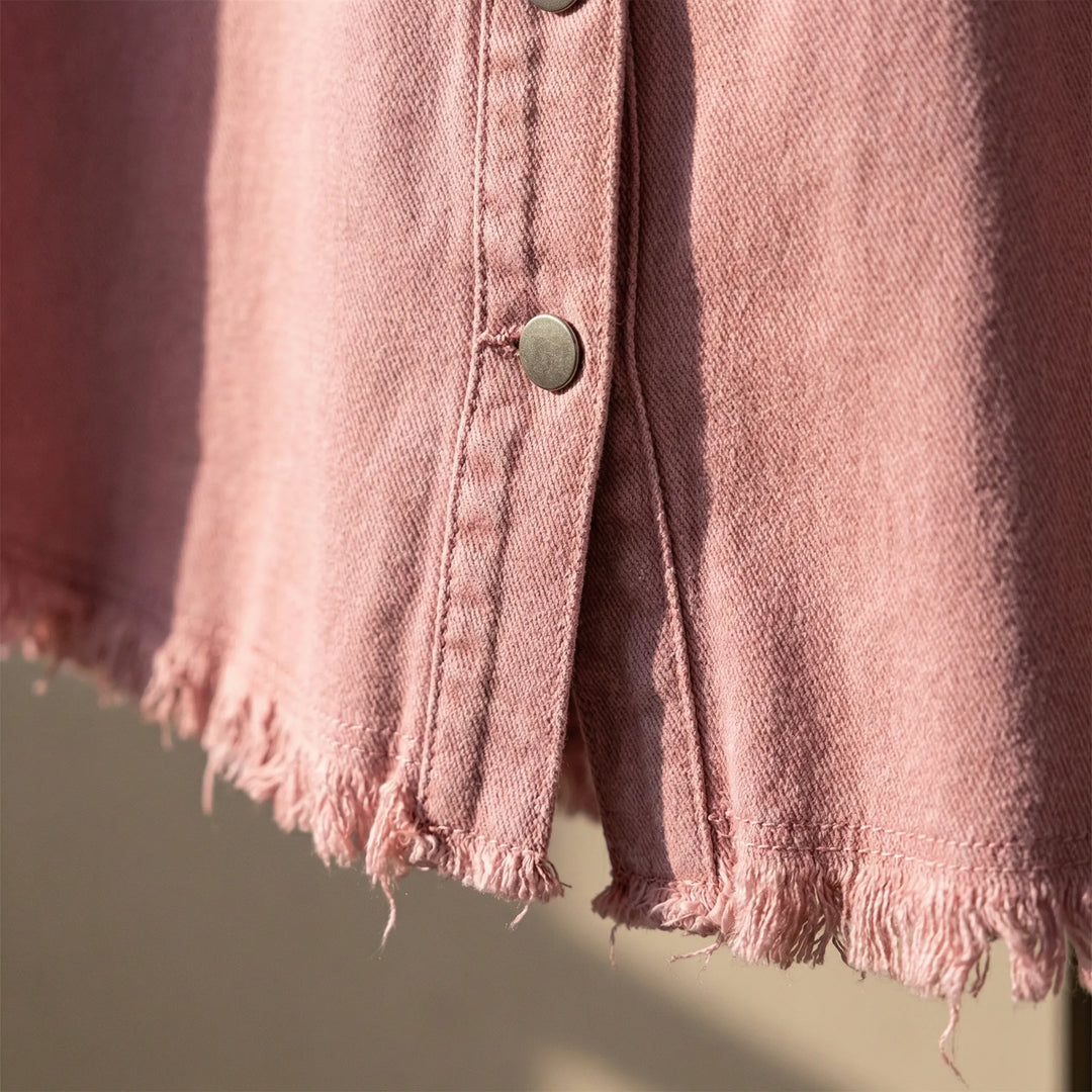 Spijkerjas dames | Denim jasje met knopen