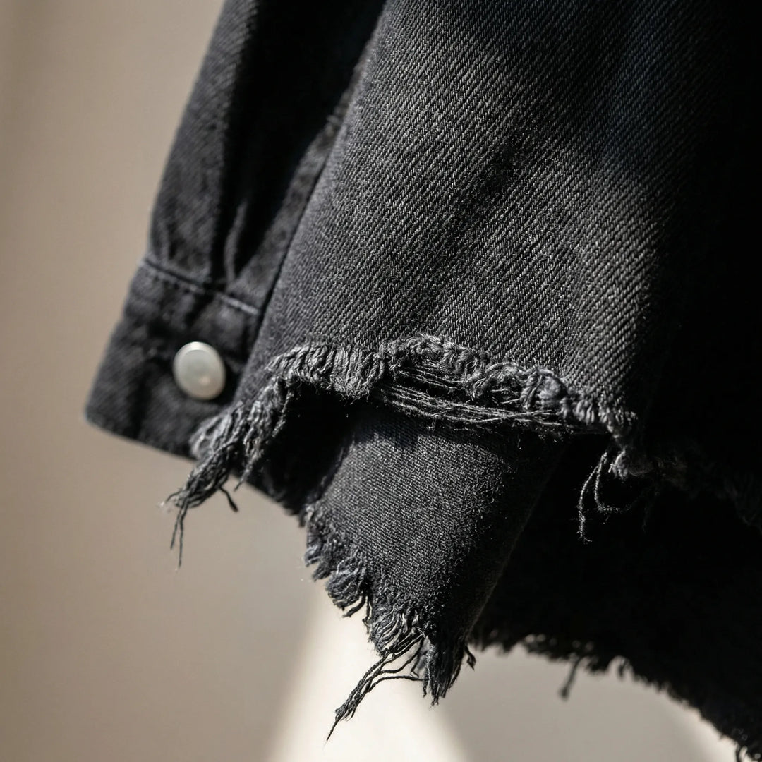 Spijkerjas dames | Oversized denim jasje met knopen