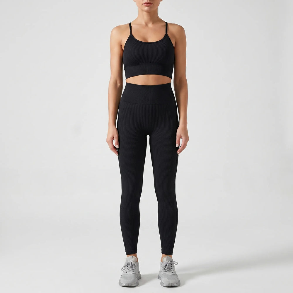 Sport set dames | Seamless crop top met high waist legging