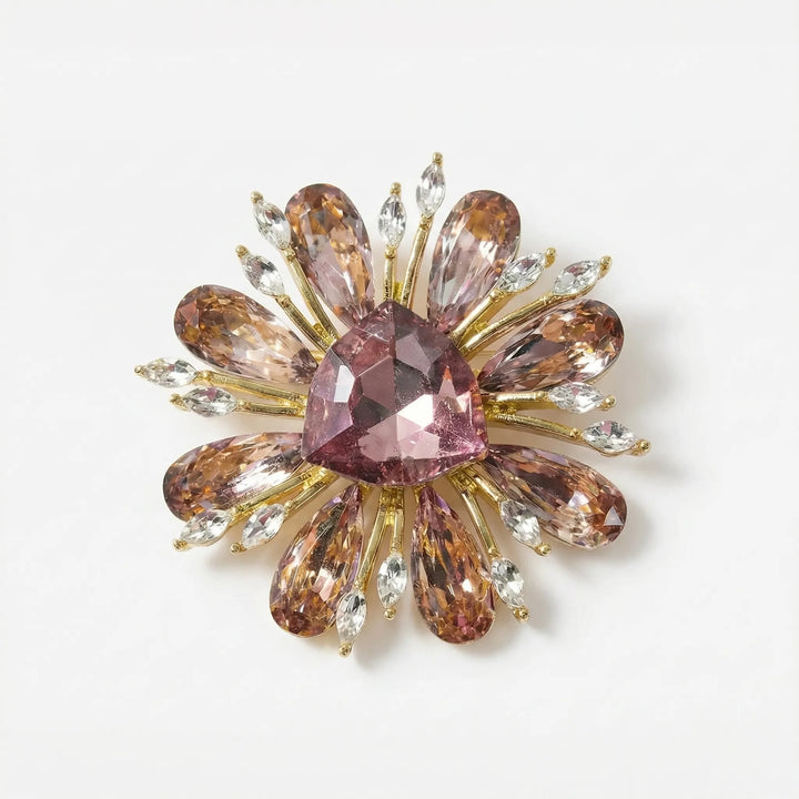 Stervormige Broche Met Centrale Steen -  