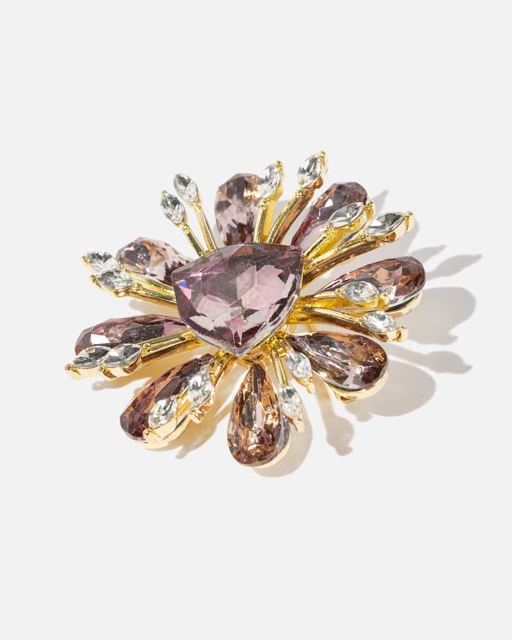 Stervormige Broche Met Centrale Steen -  