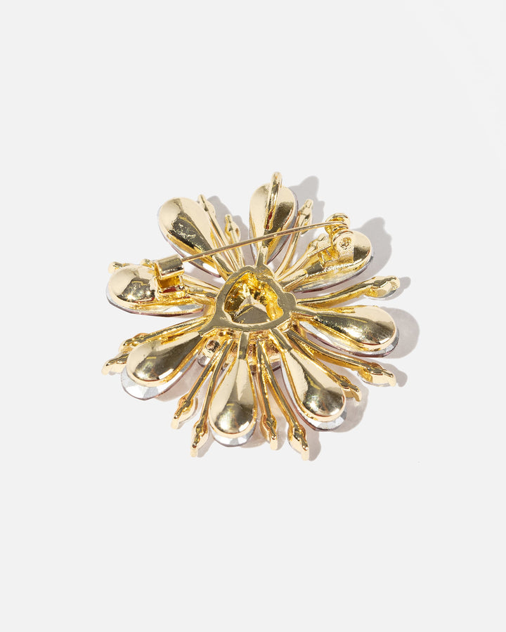 Stervormige Broche Met Centrale Steen -  