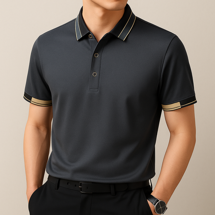 Gregg | Heren premium poloshirt met contrastdetails