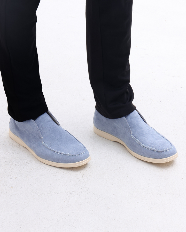 Suède schoenen heren | Instappers met comfortabele zool