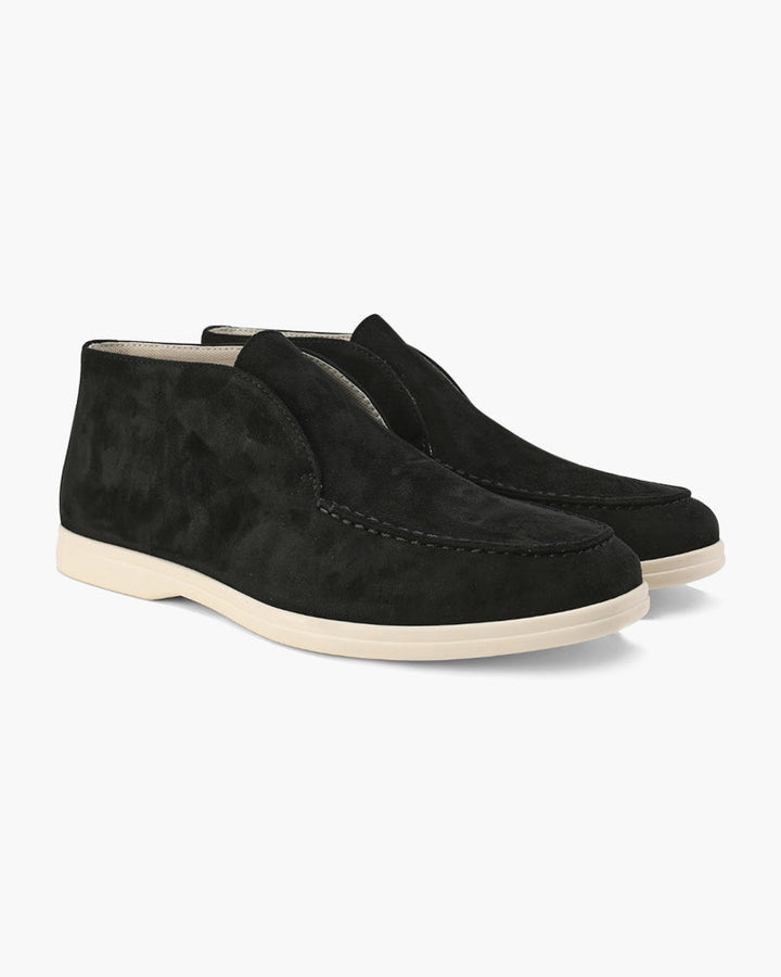 Suède schoenen heren | Instappers met comfortabele zool