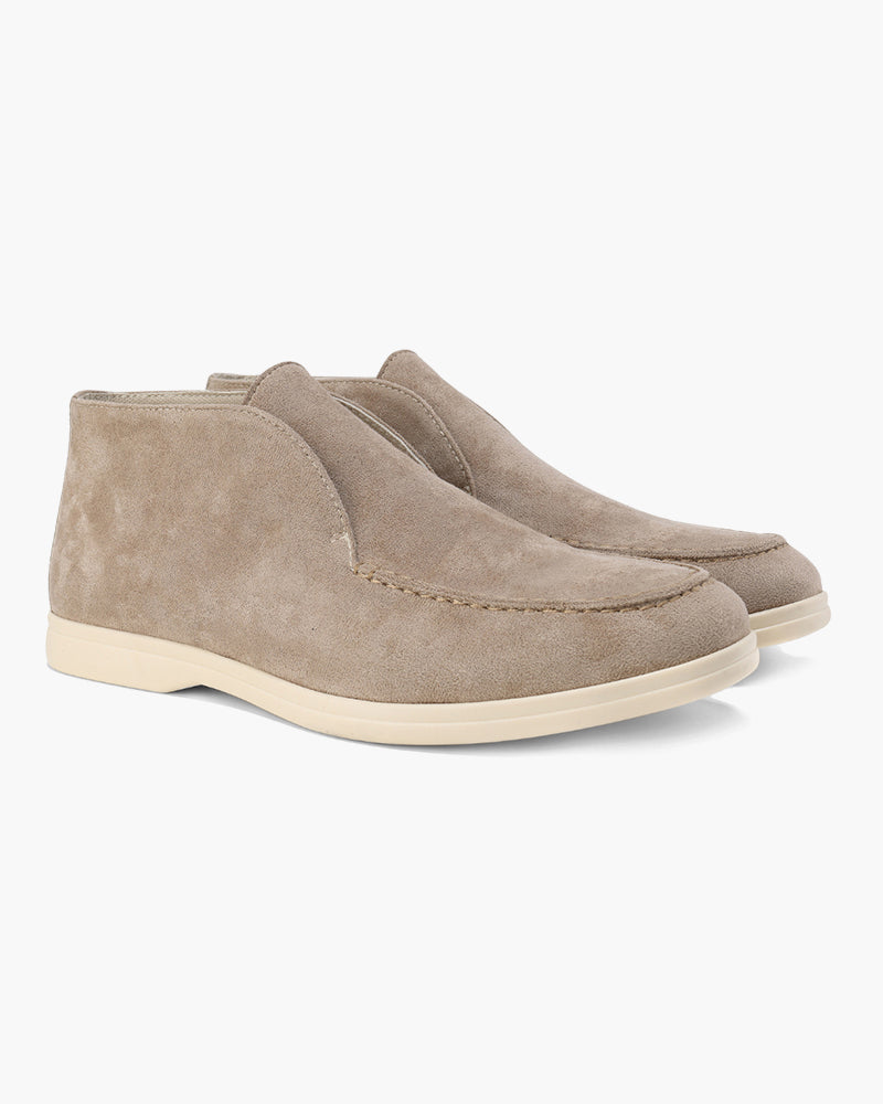 Suède schoenen heren | Instappers met comfortabele zool