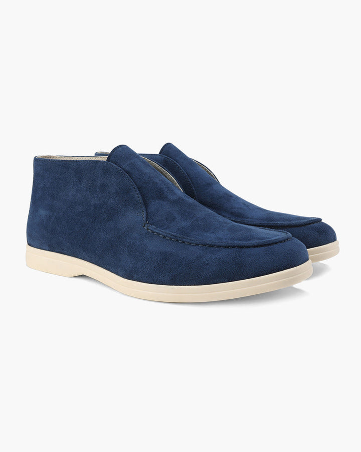 Suède schoenen heren | Instappers met comfortabele zool