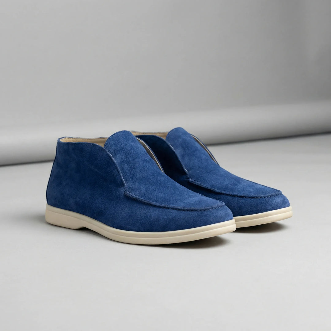 Suède schoenen heren | Instappers met comfortabele zool
