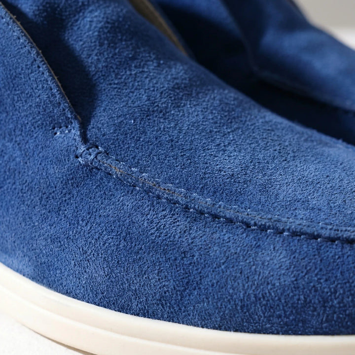 Suède schoenen heren | Instappers met comfortabele zool