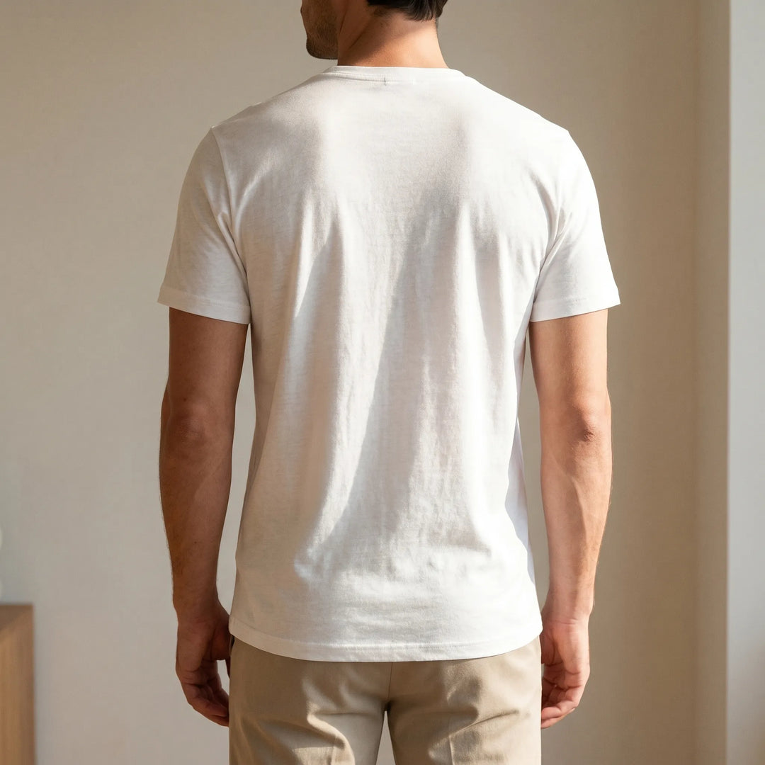 T-shirt heren | Zacht basic shirt met ronde hals