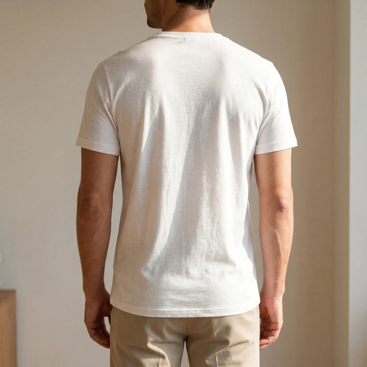 T-shirt heren | Zacht basic shirt met ronde hals