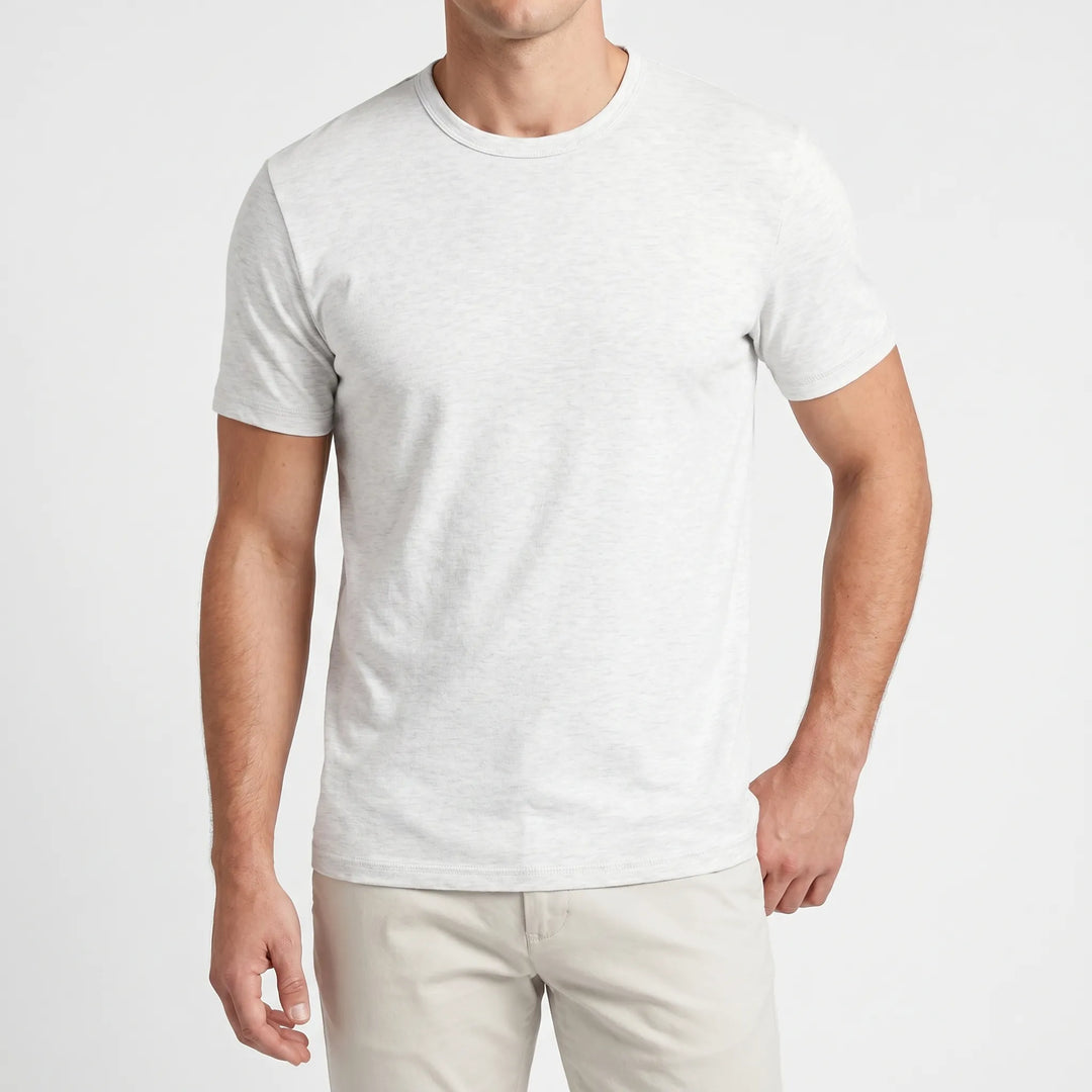 T-shirt heren | Zacht basic shirt met ronde hals