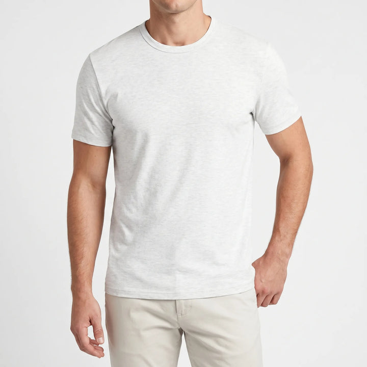 T-shirt heren | Zacht basic shirt met ronde hals