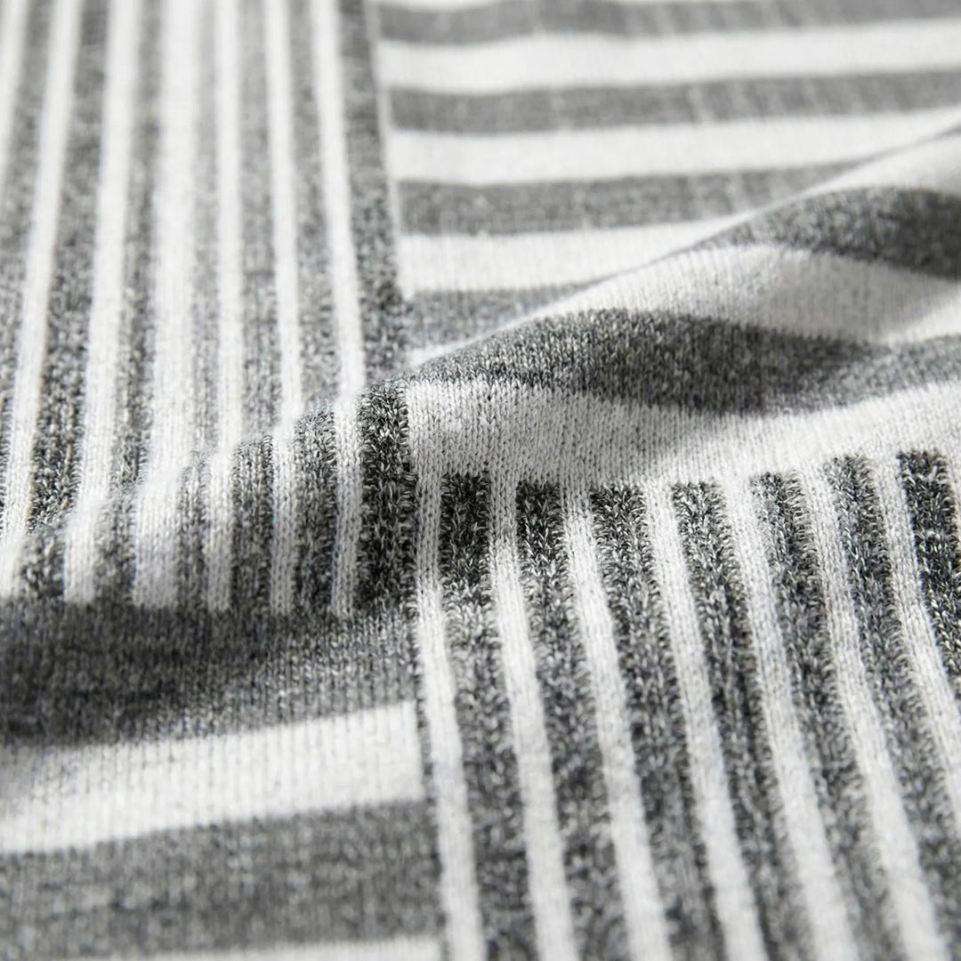 T shirt dames | Gestreept shirt met lange mouw