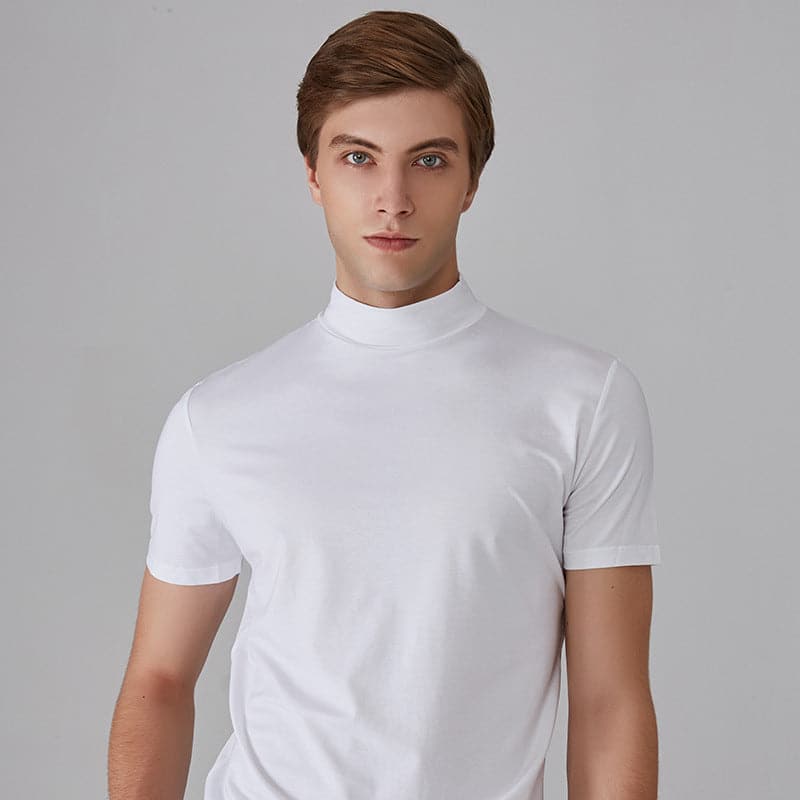 T shirt heren | Basic t-shirt met korte mouw en ronde hals