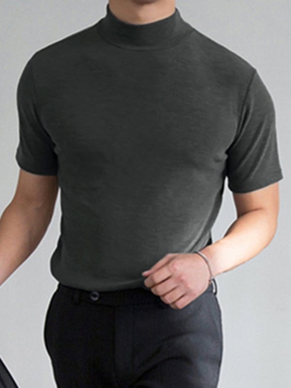 T shirt heren | Basic t-shirt met korte mouw en ronde hals
