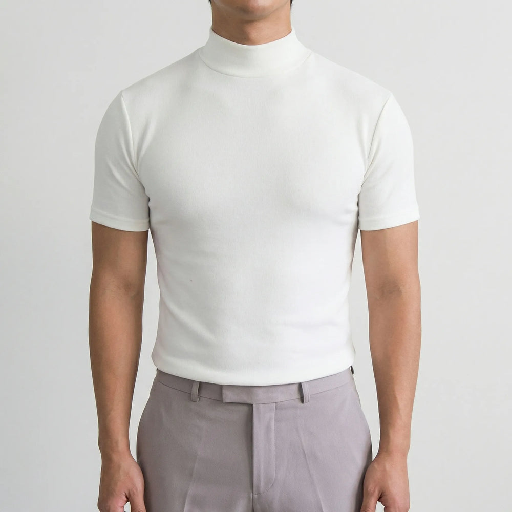 T shirt heren | Basic t-shirt met korte mouw en ronde hals