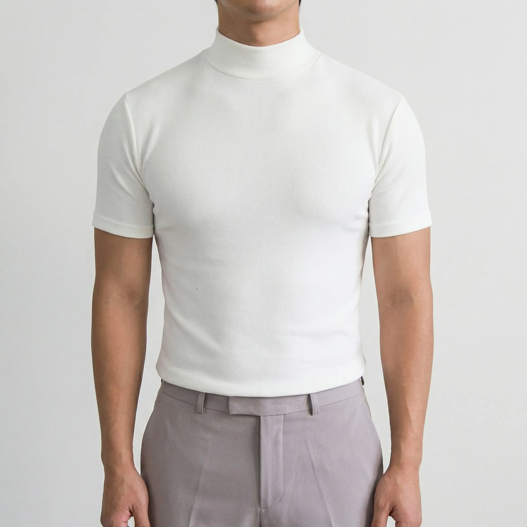T shirt heren | Basic t-shirt met korte mouw en ronde hals