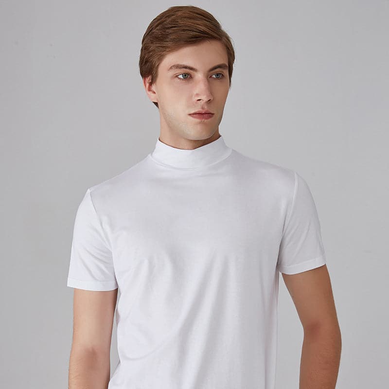 T shirt heren | Basic t-shirt met korte mouw en ronde hals