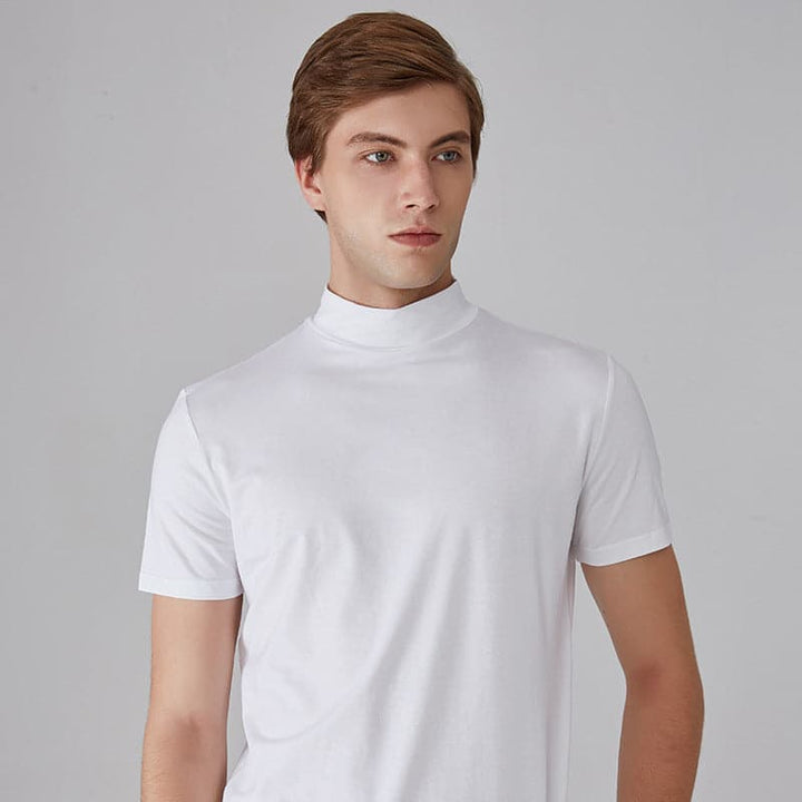 T shirt heren | Basic t-shirt met korte mouw en ronde hals