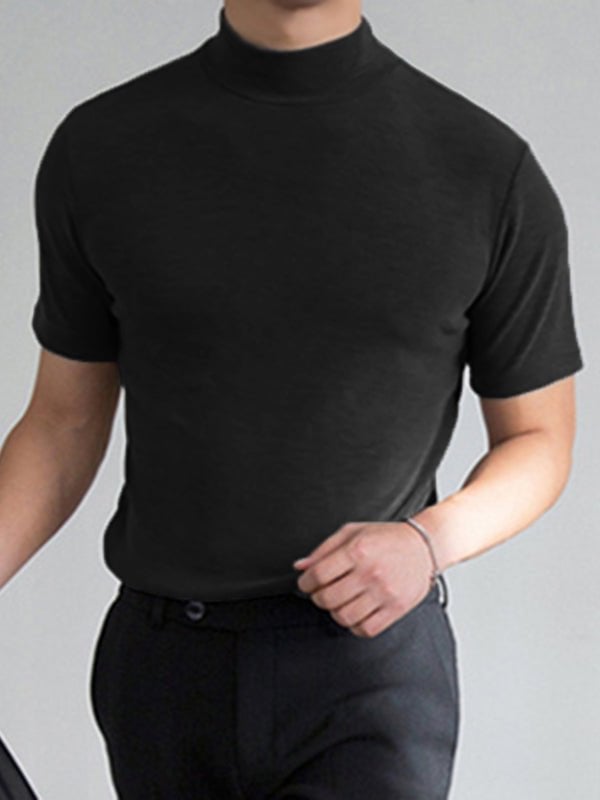 T shirt heren | Basic t-shirt met korte mouw en ronde hals