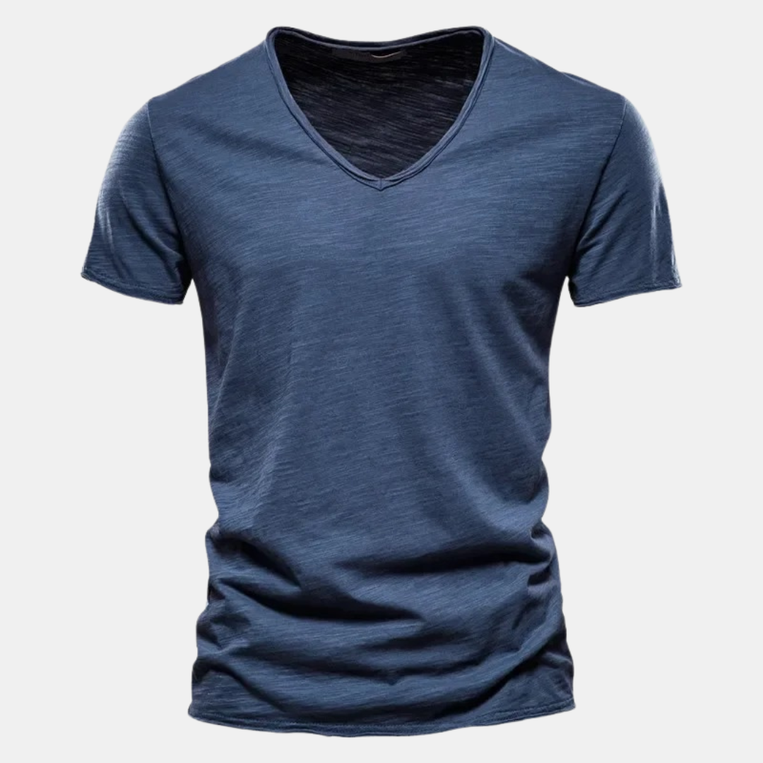T shirt heren | Casual t-shirt met korte mouw en ronde hals