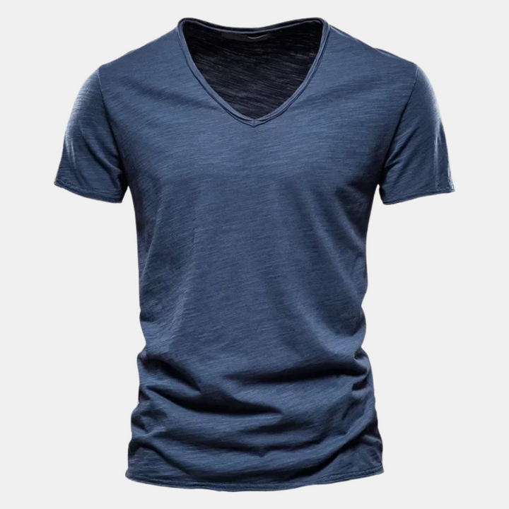 T shirt heren | Casual t-shirt met korte mouw en ronde hals