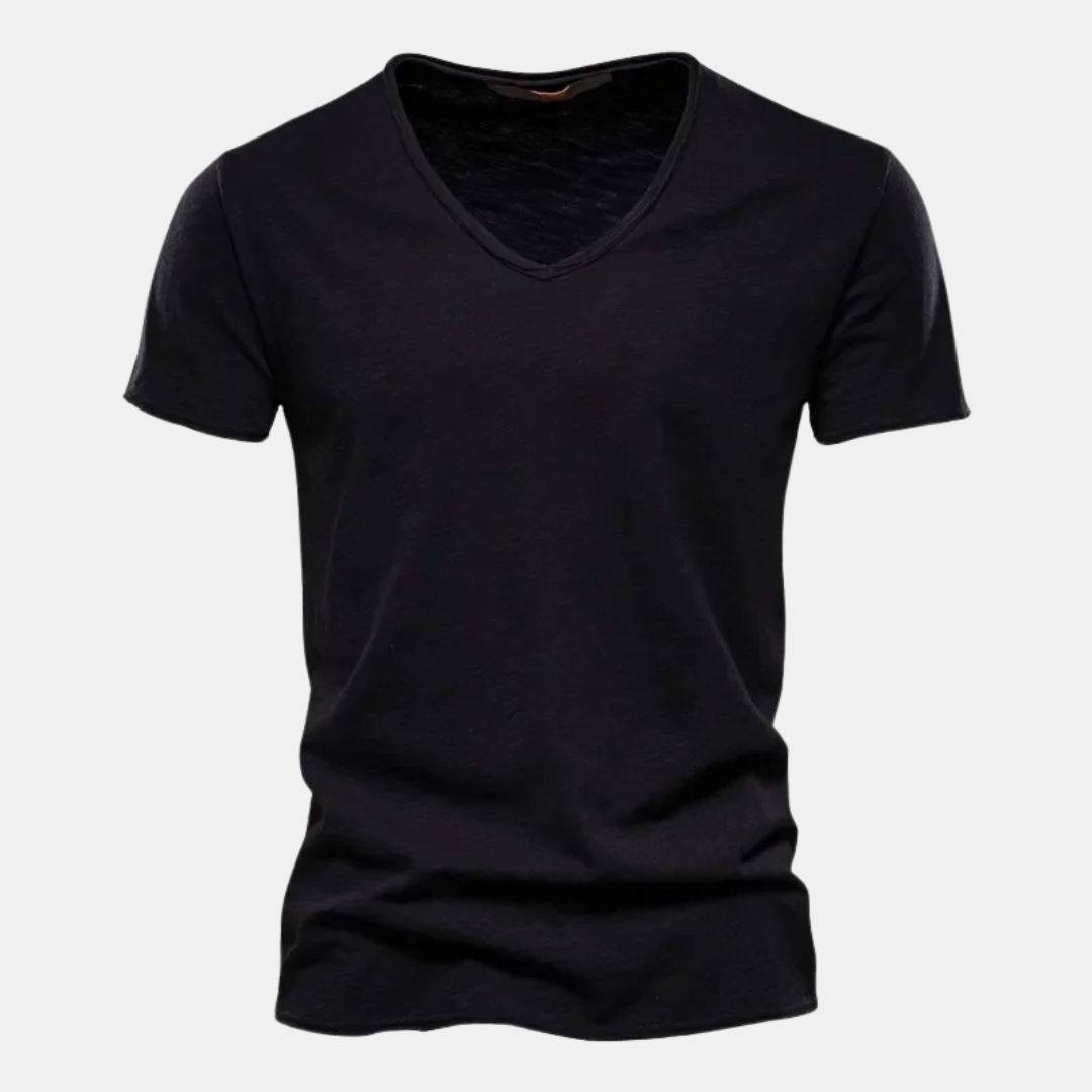 T shirt heren | Casual t-shirt met korte mouw en ronde hals