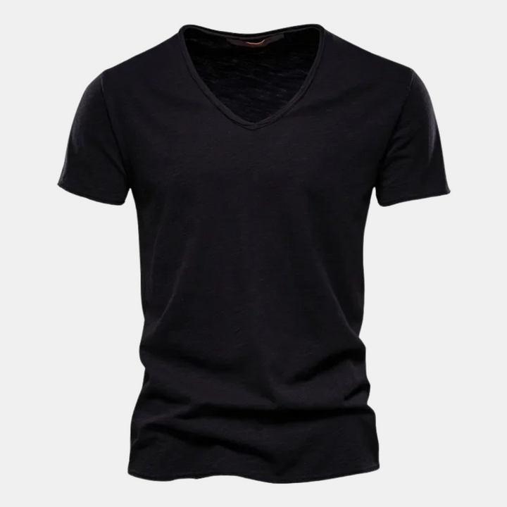 T shirt heren | Casual t-shirt met korte mouw en ronde hals