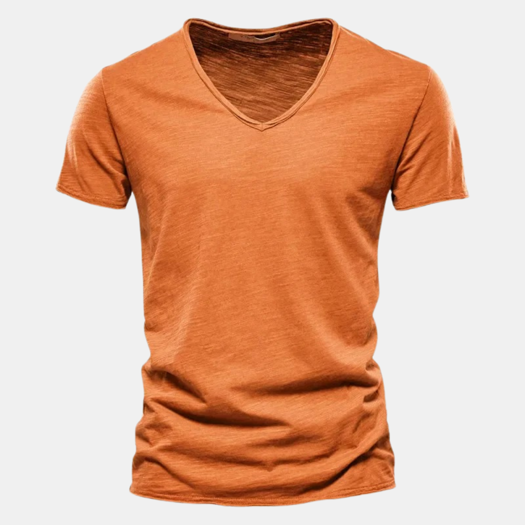 T shirt heren | Casual t-shirt met korte mouw en ronde hals