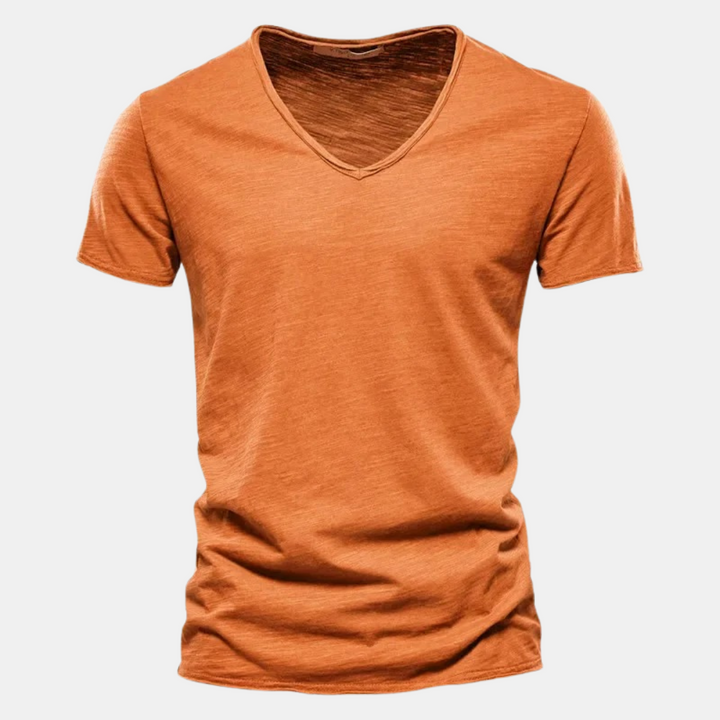 T shirt heren | Casual t-shirt met korte mouw en ronde hals