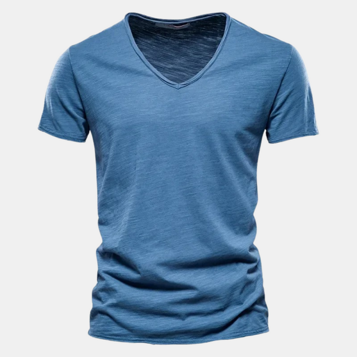 T shirt heren | Casual t-shirt met korte mouw en ronde hals