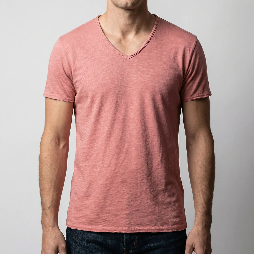 T shirt heren | Casual t-shirt met korte mouw en ronde hals