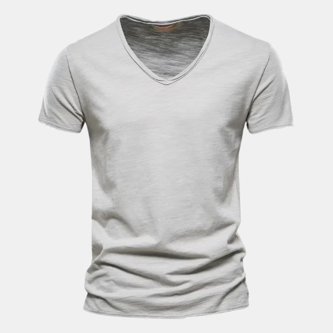 T shirt heren | Casual t-shirt met korte mouw en ronde hals