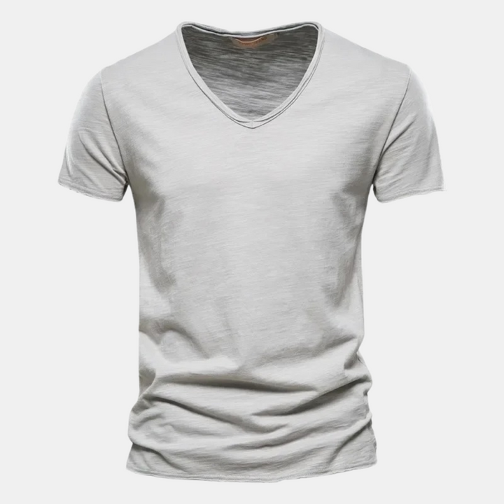 T shirt heren | Casual t-shirt met korte mouw en ronde hals